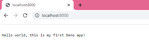 Running Deno App